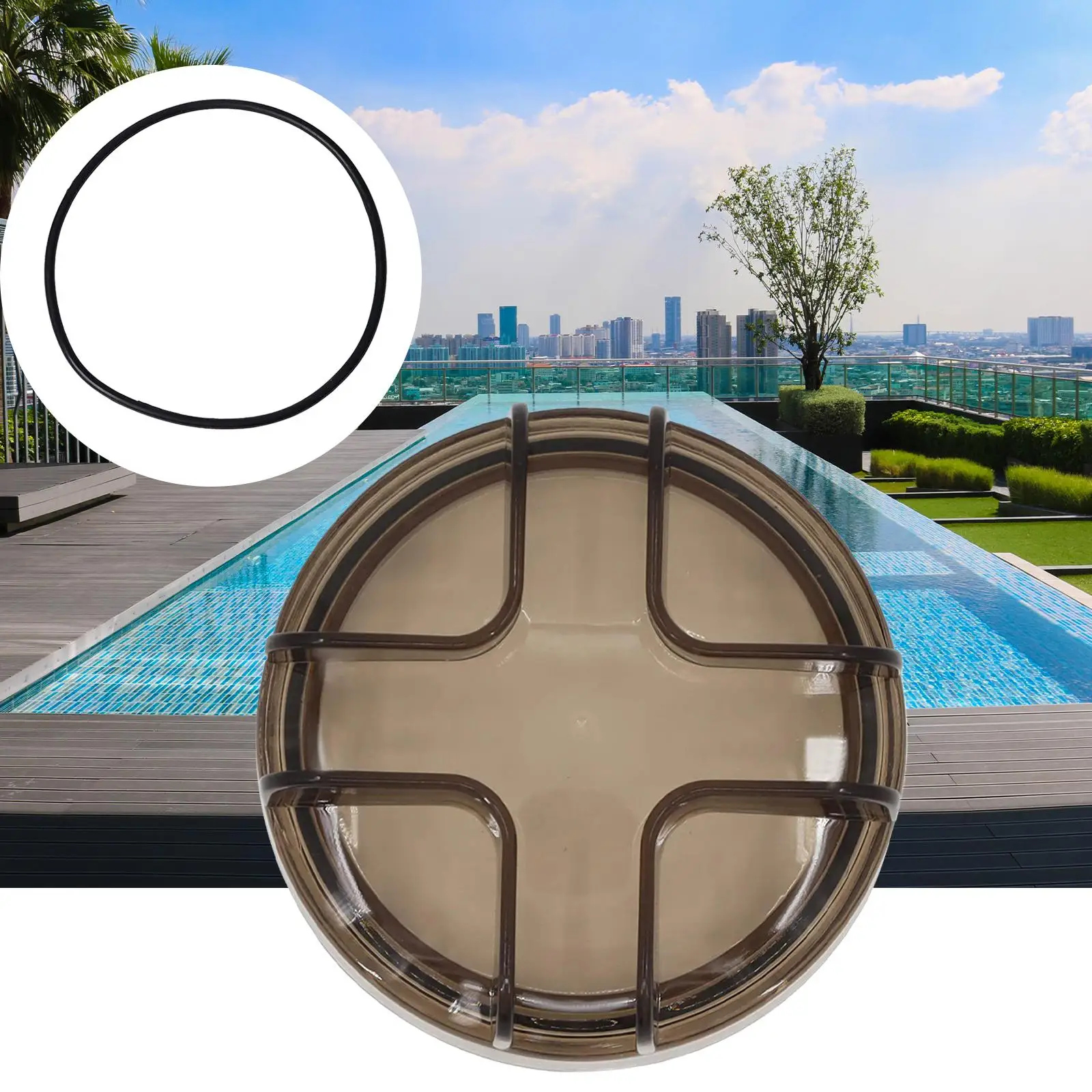 

Threaded Strainer Lid Cover Supplies Replaceable Portable Pool Pump Accessory Fittings Swimming Pool Pump Strainer Lid for 75110