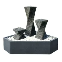 Flowing Water Fountain Ornaments Circulating Granite Stone Sculpture Courtyard Waterscape Garden Courtyard Balcony Lucky
