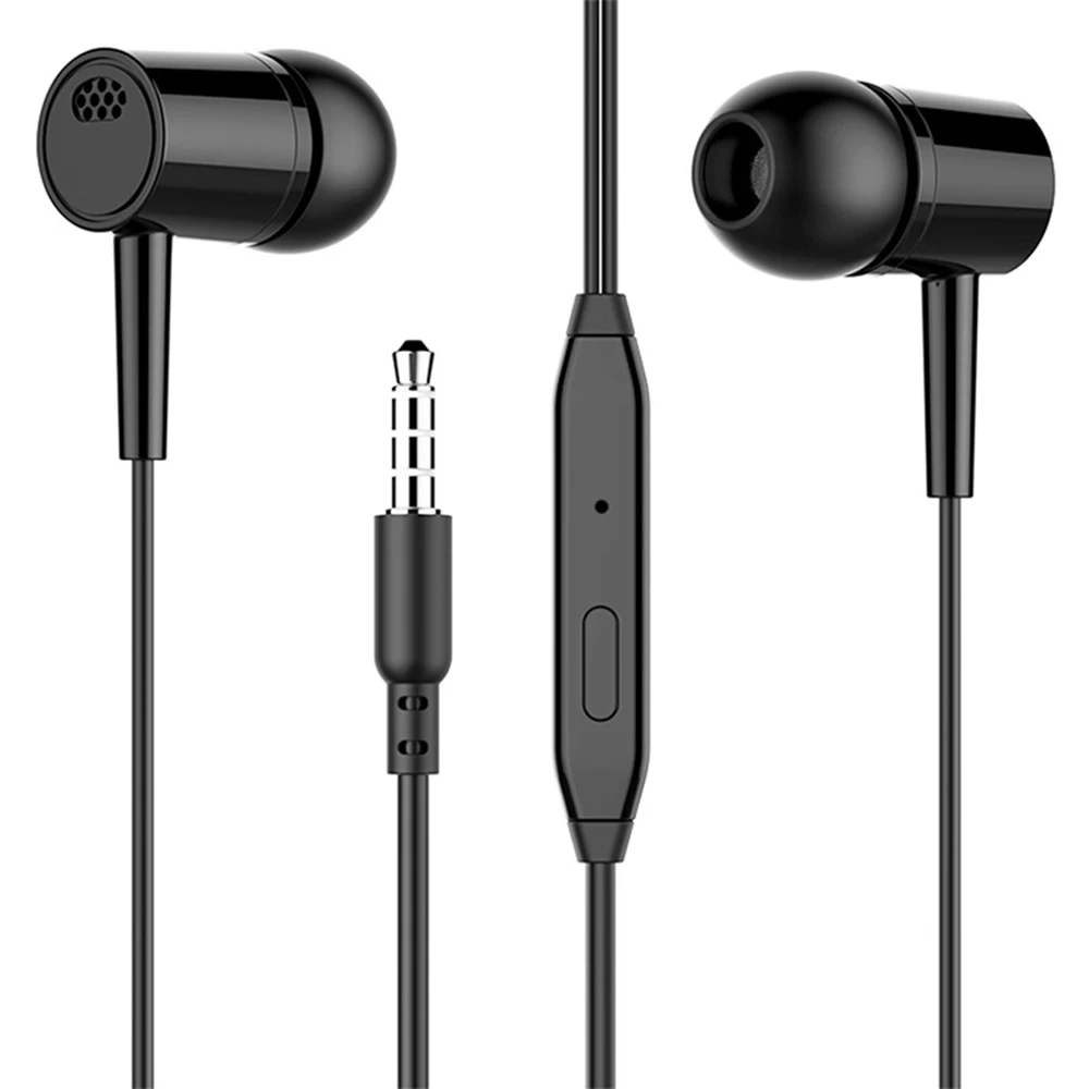Classic 3.5MM In-ear Wired Earphone For Huawei Samsung Android Smartphone PC With Mic Earbuds Headset Sport Bass Headset