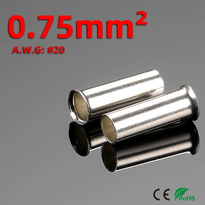

Обжимные клеммы, для электрического кабеля, 20AWG, EN7506 ~ EN7512, 100 шт.