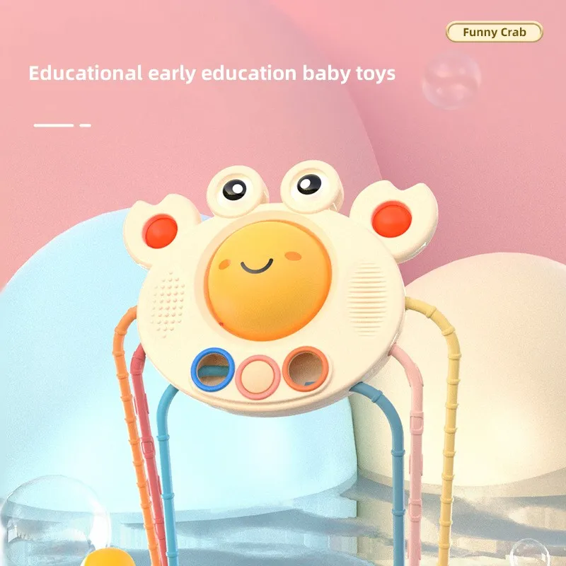 

Montessori Pull String Sensory Toys Baby 6 12 Months Silicone Activity Toys Development Educational Toys For Baby 1 to 3 Years