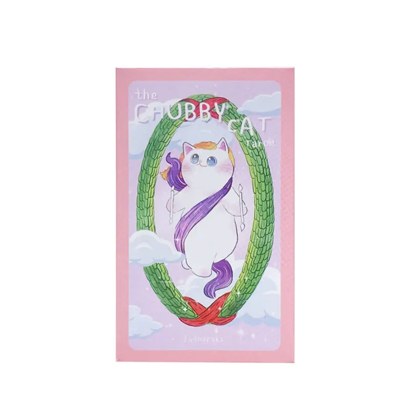 

Chubby Cat tarot Card Prophecy Fate Divination Deck Family Party Board Game Fortune Telling Game Beginners 78Cards