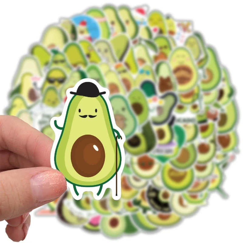 100pcs Cute Avocado Sticker for Laptop Water Bottle Stickers Girls Kids Gift X3UF | Tablet Decals