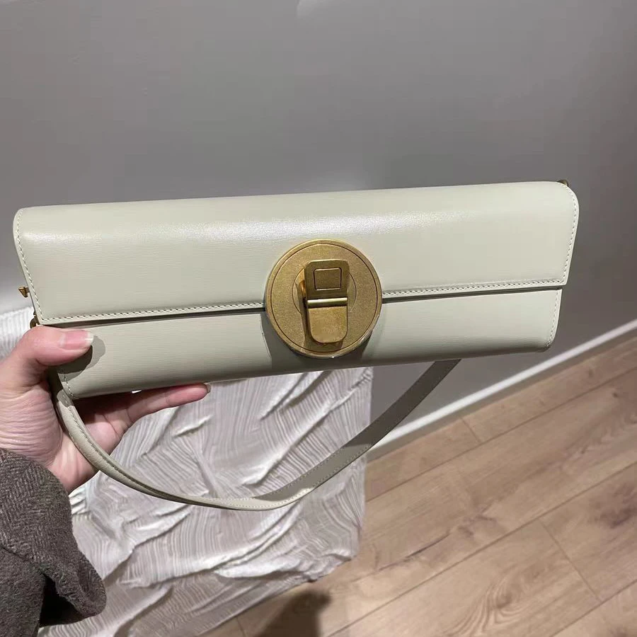 

Genuine leather Women bag female cowhide handbag retro high sense niche design light luxury shoulder bag 01-GN-fgnpgj