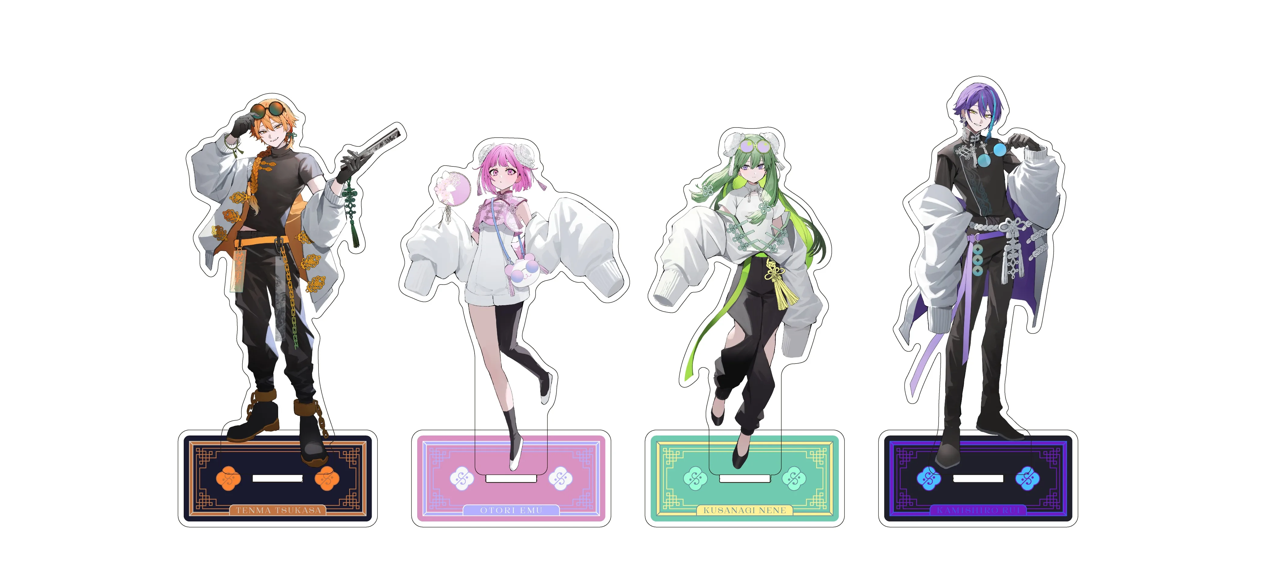 Фото Аниме Tenma Tsukasa Tks Tms Kamishiro Rui Otori Emu Kusanagi Nene Project Sekai HD Акриловая фигурка-подставка Модель Настольный дисплей №1