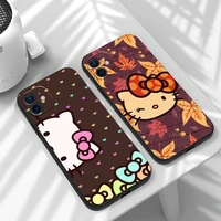 japan anime hello kitty funda phone case for iphone 11 13 12 pro max 12 13 mini x xr xs max se 2020 7 8 6s plus celular