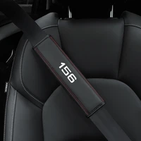 for alfa romeo giulia stelvio mito giulietta tonale 156 1pc cowhide car interior seat belt protector cover for car auto
