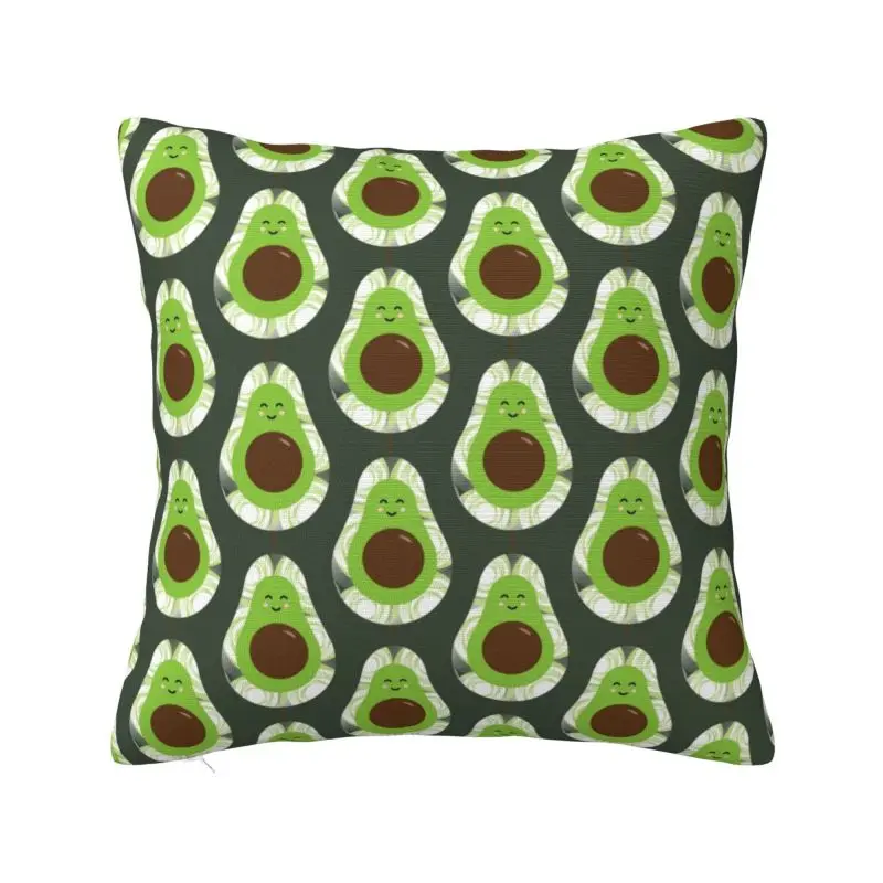 

Avocado Cartoon Pattern Cushion Cover 40x40cm Velvet Luxury Pillow Case for Sofa Home Decoration Pillowcover