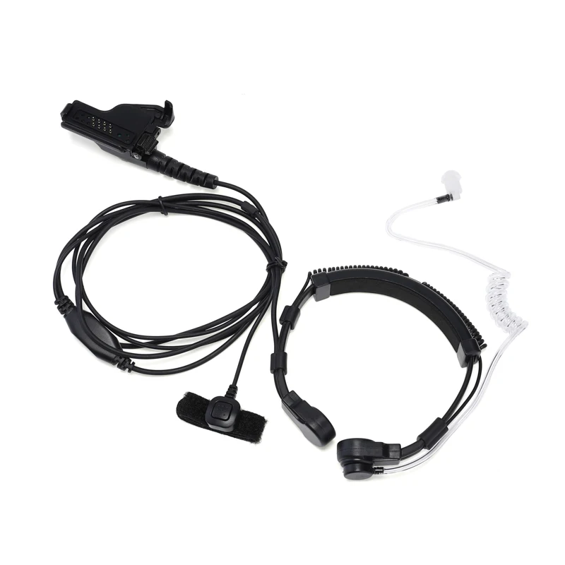 Flexible Throat Mic Earpiece Extendable Headset PTT For Motorola Two Way Radios HT1000 XTS1500 XTS2500 XTS3000 XTS3500 MT2000