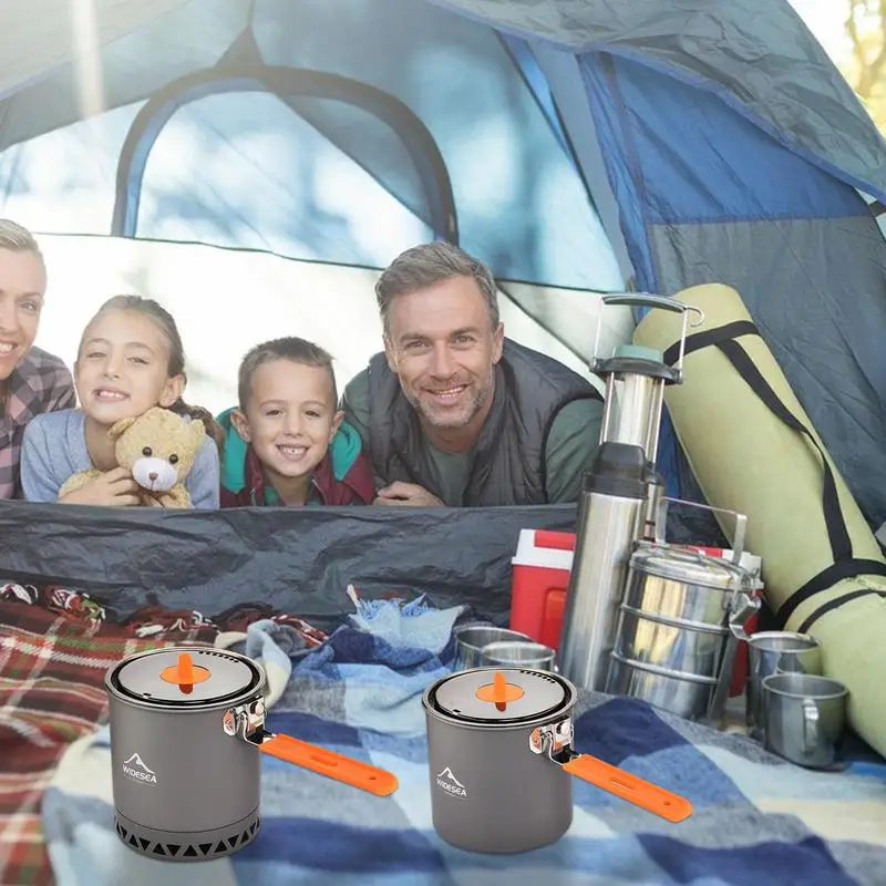 

Camping Pot Camping Cooking Equipment Cookware Backpack Pot Wear Resistant Portable Large Capacity Camping Pot For Outdoor