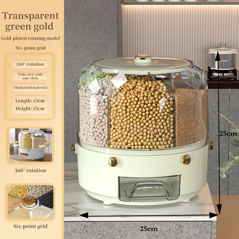 

Диспенсер для риса 6 секций PP+PET