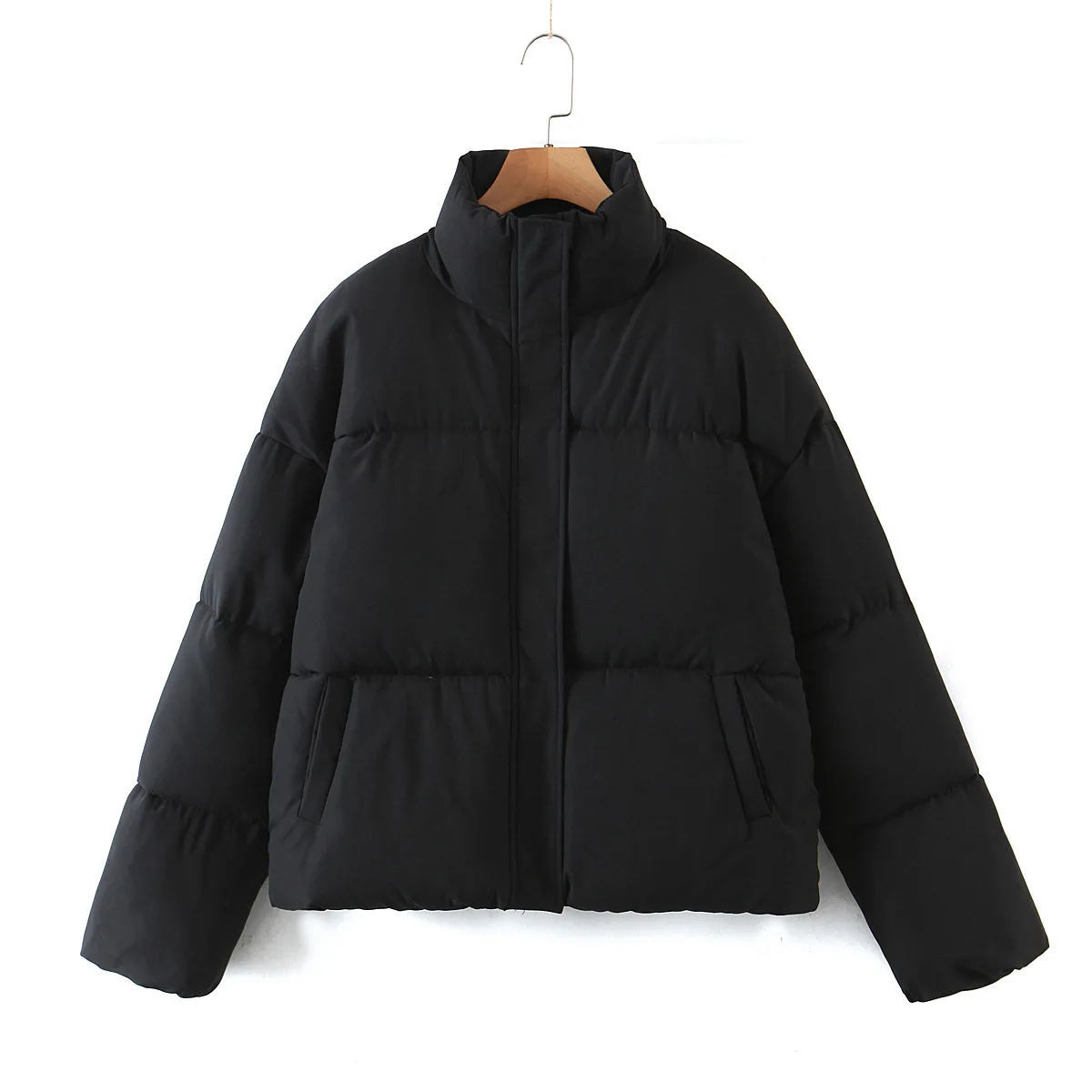 2022 Autumn New Women's Wear Urban Leisure Four Color Stand Collar Cotton Coat