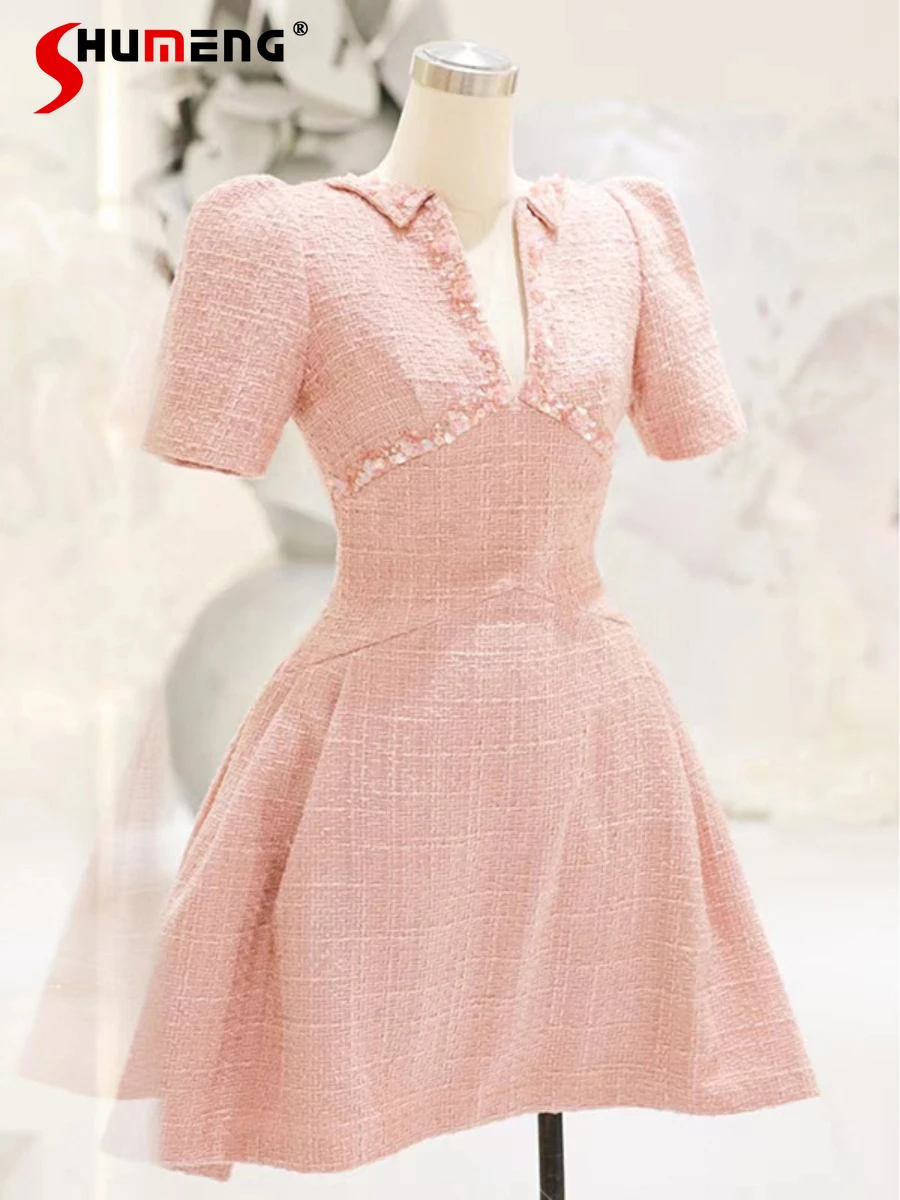 Классическое Розовое Платье фото 4