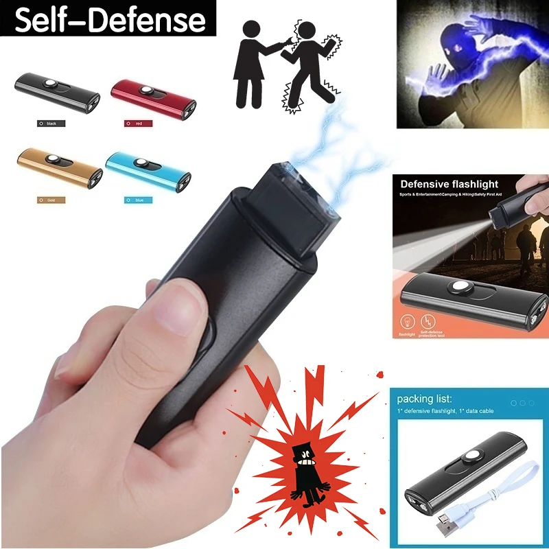 

Mini Multifunctional Lightning Flashlight EDC Self-Defense a Wolf Prevention Emergency Tools Safety Outdoor Personal Protection