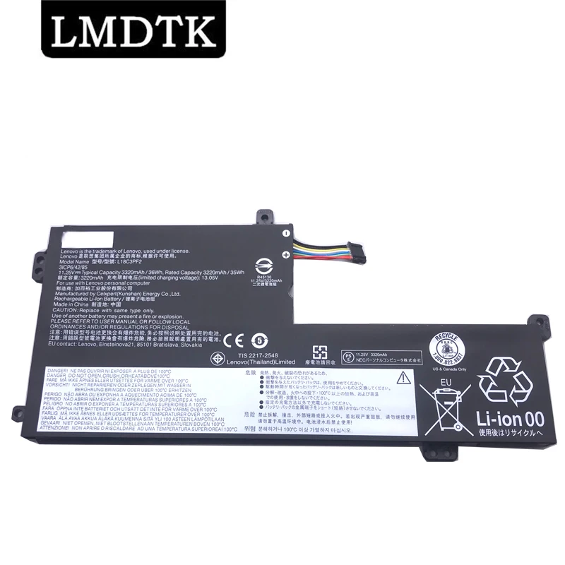 

LMDTK New L18C3PF2 Laptop Battery For L340 L340-15API L340-15IWL L18D3PF1 L18L3PF1 11.25V 36WH