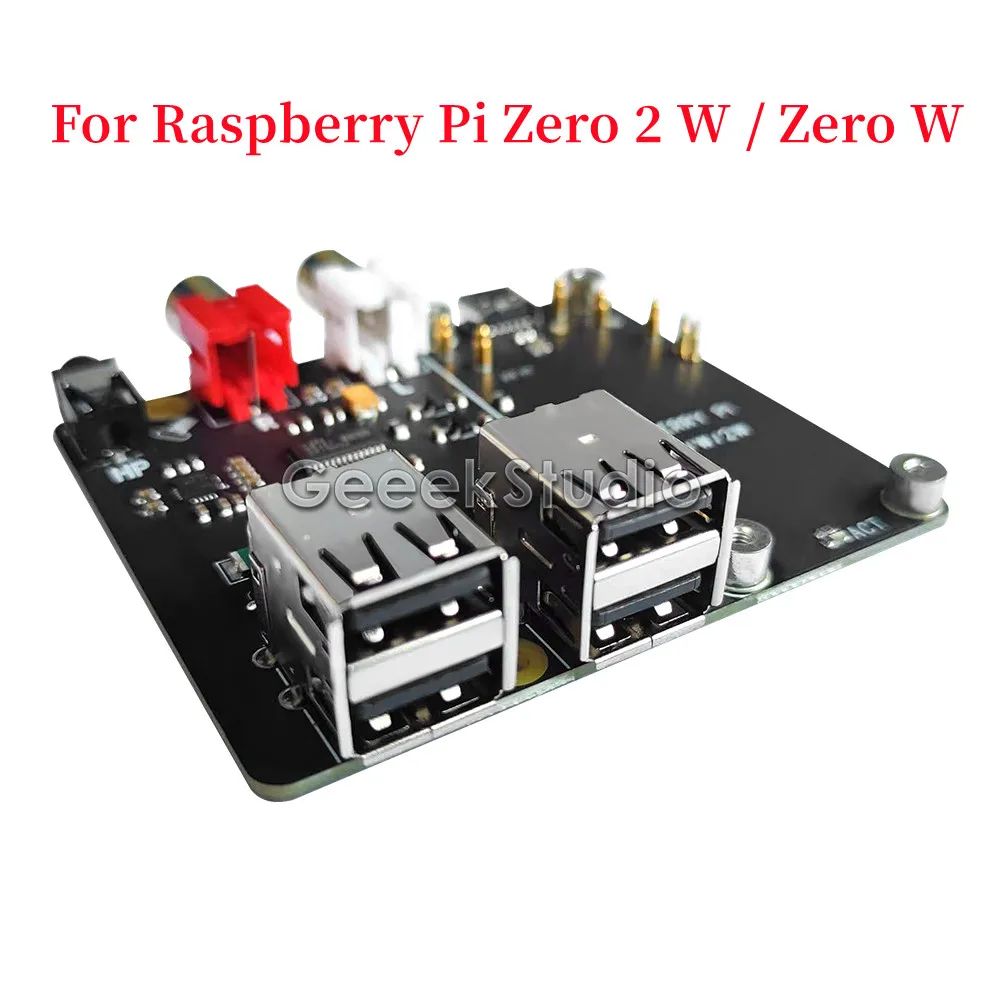 Nova Versão X302 Chapéu de Alta Fidelidade Dac Cartão de Áudio & Hub Usb para Raspberry pi Zero w Zero w