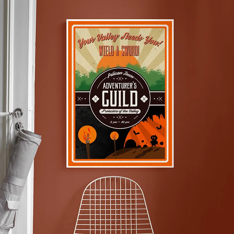 Игровой Постер Galaxy Valley Печать На Холсте Тема Ночного Рынка Абстрактное Искусство