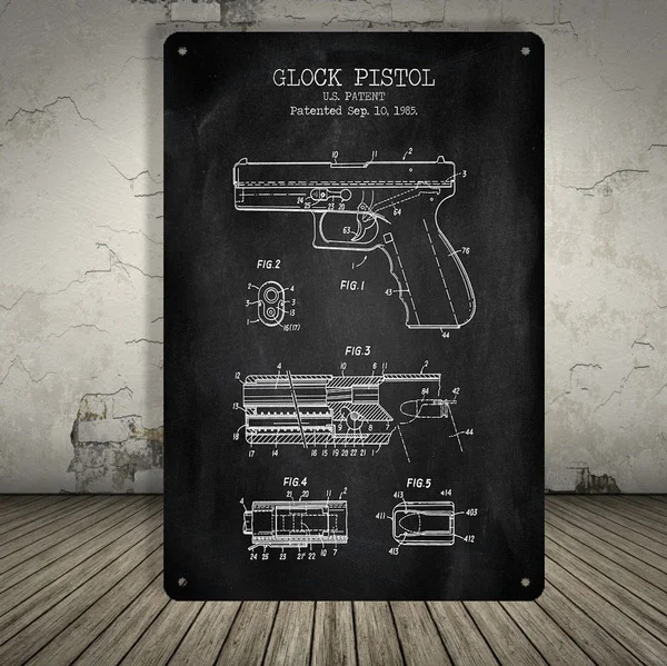 

Металлический локомотив Glock в стиле ретро, жестяной постер с табличкой, для бара, паба, клуба, кафе, дома, Настенный декор, художественное укр...