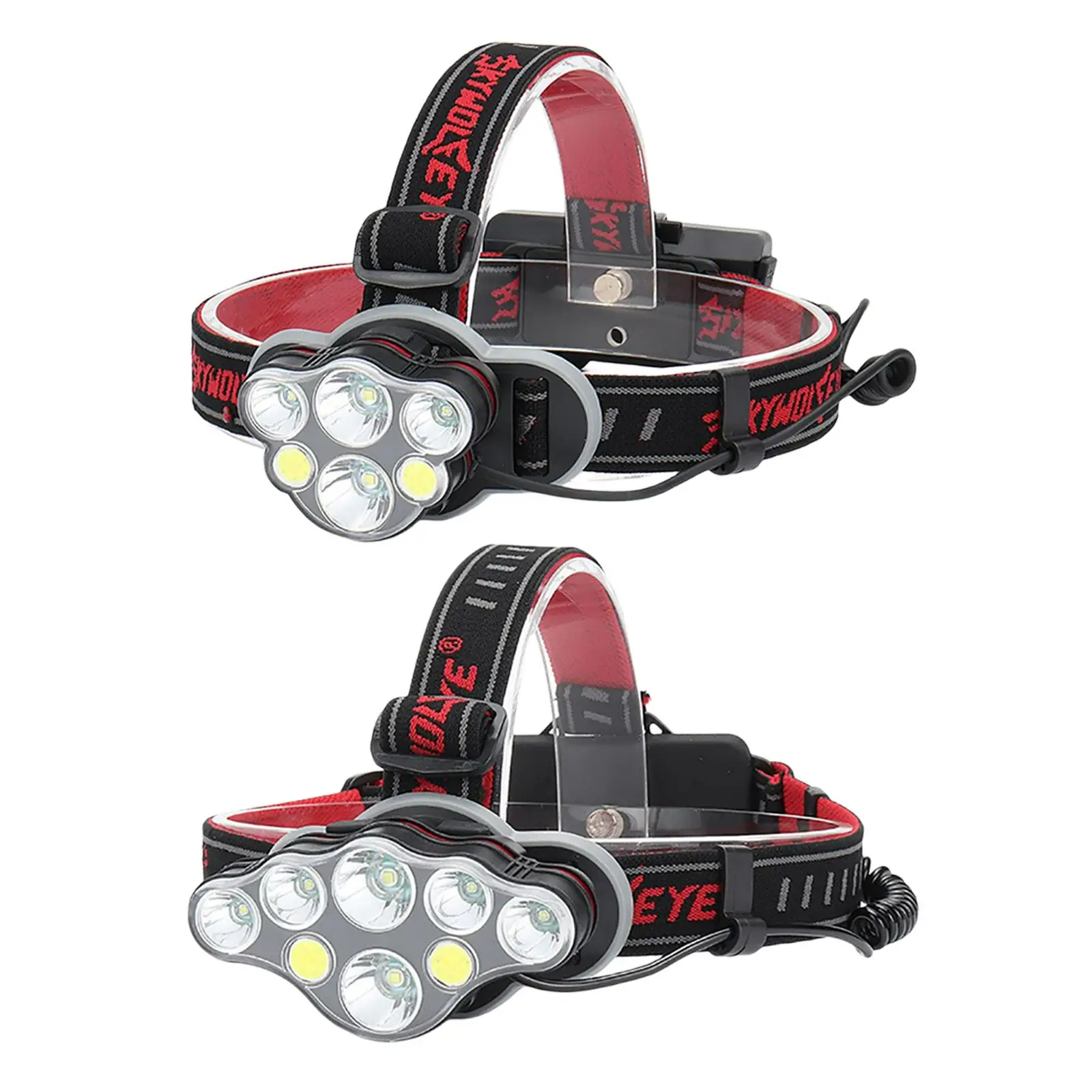 

LED Head Light with Red Light Rechargeable Portable USB Rechargeable Bright LED Headlamp for Outdoor Hiking Sport Hunting Adults