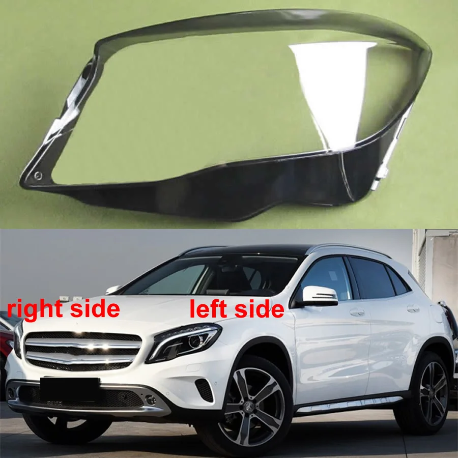 

Для Benz W156 GLA GLA200 GLA220 GLA260 2015 2016 2017 абажуры Налобные фонари прозрачный абажур налобный фонарь крышка объектива