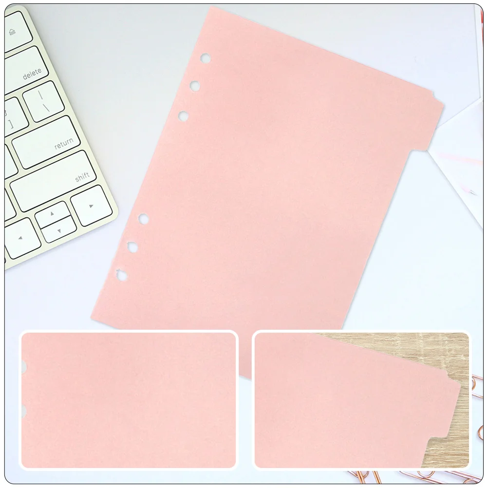 Вкладки для переплета журналов перегородки зажимы бытовые разделители розовые