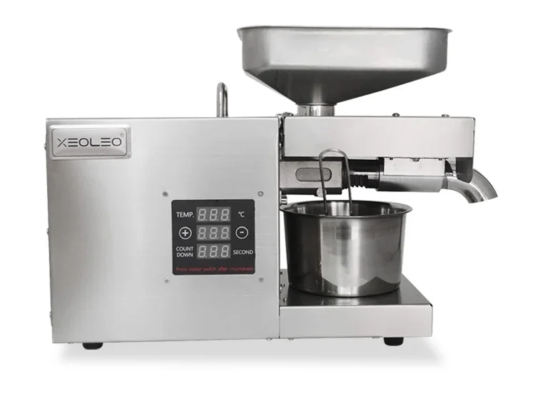 Пресс для масла 700 Вт Машина прессования арахиса/льняного семени/крапси домашней