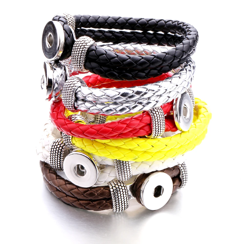 

Various Styles Fashion 20mm 18mm Snap Button Bracelet DIY Jewelry KD4017