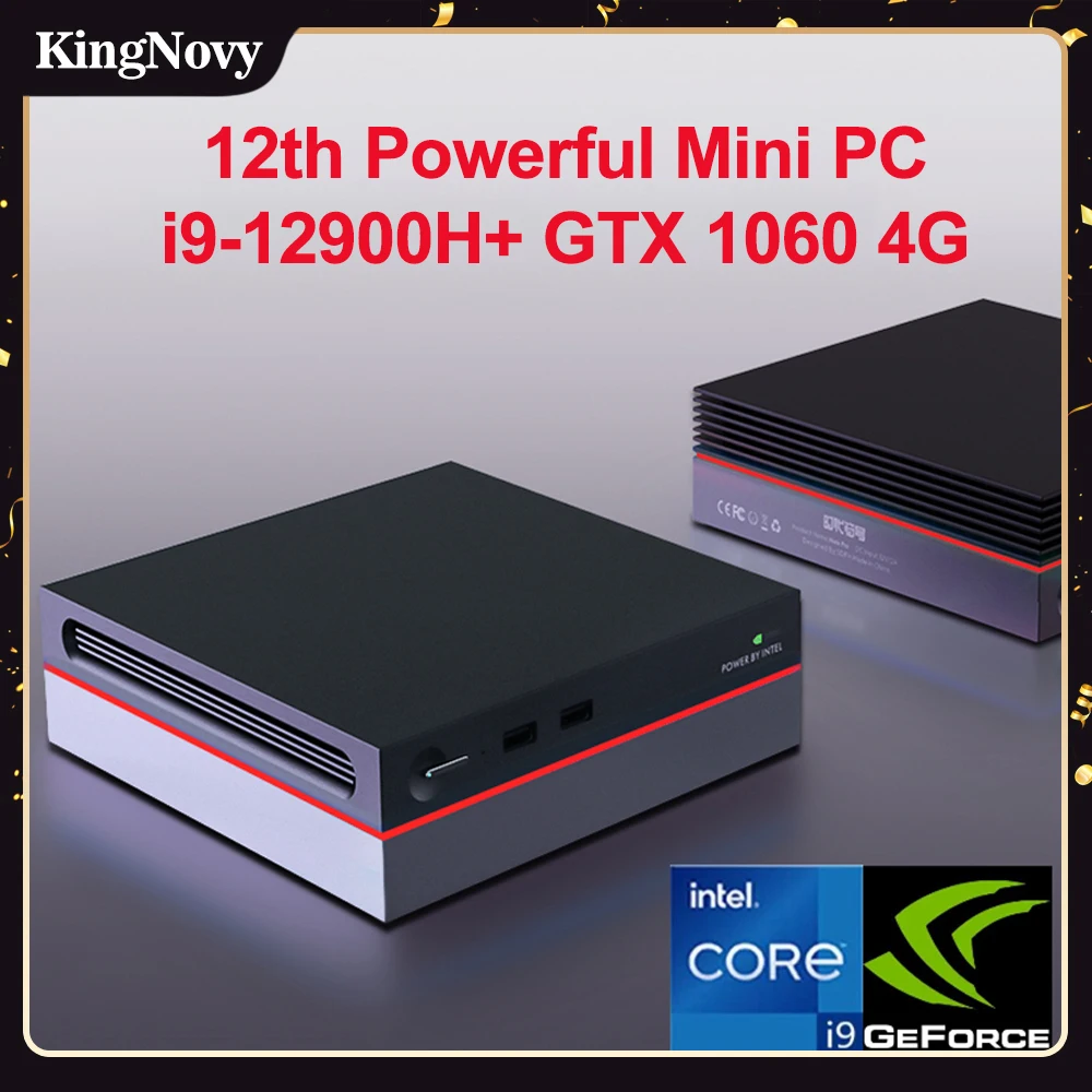 

Mini PC Host 12th Gen i9 12900H i7 12700H NVIDIA GTX1060 4G 2*DDR4 NVMe SSD Desktop Gaming Computer Windows 11 8K UHD HTPC WiFi