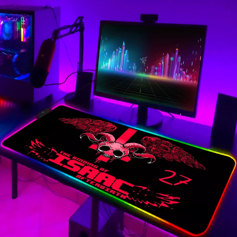 

Mouse Pad Lock Edge Rgb Mat Luminous 900 × 400 90x30 Cs Go Gaming Backlight the Table Non-slip Desk Binding of Isaac Kawaii Mats