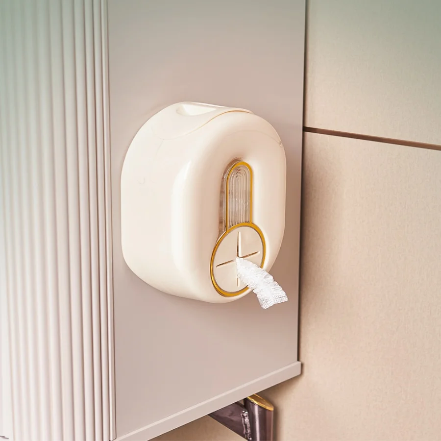 

Kitchen Accessories Wall-mounted Gloves Extractor Plastic Wrap Bag Storage Box