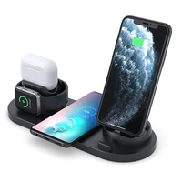 Wireless Charger Stand 10W Fast Wireless Charging Station for Samsung Xiaomi Huawei for iPhone Apple Watch