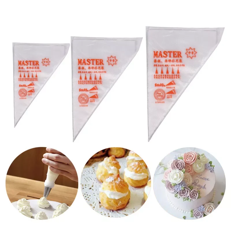 

2022New 20Pcs Disposable Piping Bag Pastry Bag Icing Piping Fondant Cake Cream Bag Cupcake Decorating Tools Cake Nozzles Pastry