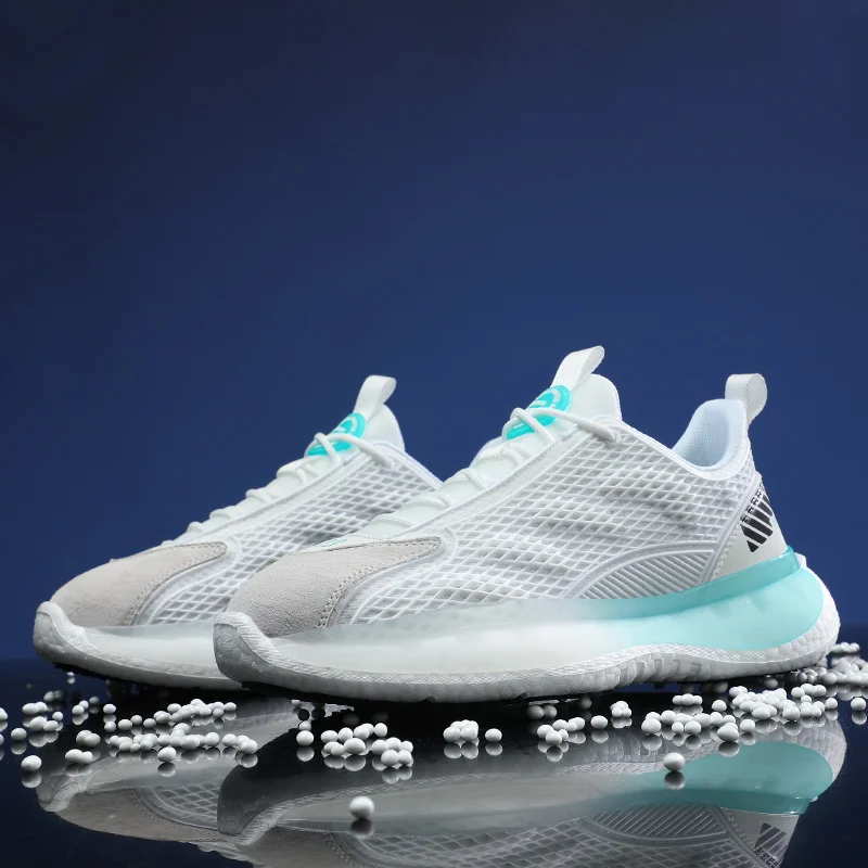 Men Running Sneakers Breathable Mesh Sport Shoes Flat Soft Man Shoes Fashion Training Jogging Footwear Comfortable Walking