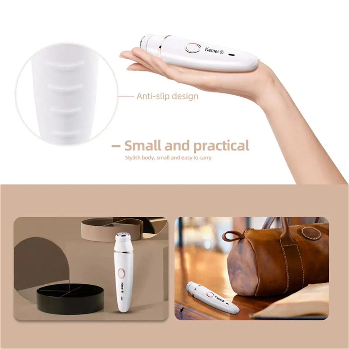 Электрический эпилятор Kemei 7 в 1 Женская бритва Женский Бритва для бровей ног
