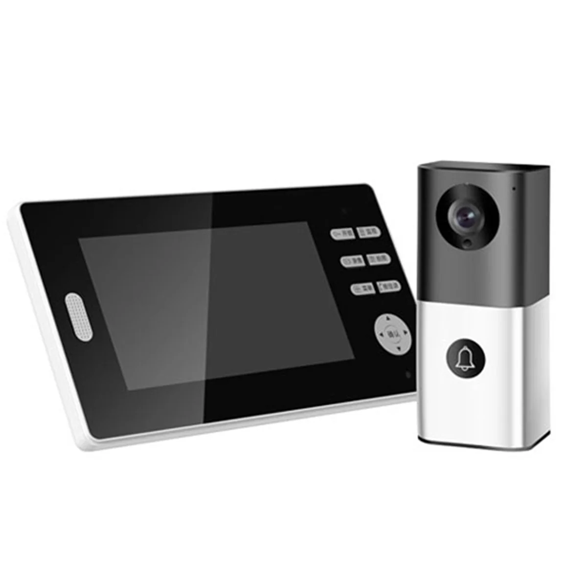 7Inch IPS Screen 2.4Ghz Wireless Video Door Phone Intercom System Visual Doorbell Hands-free Door Ring Battery Power Door Camera