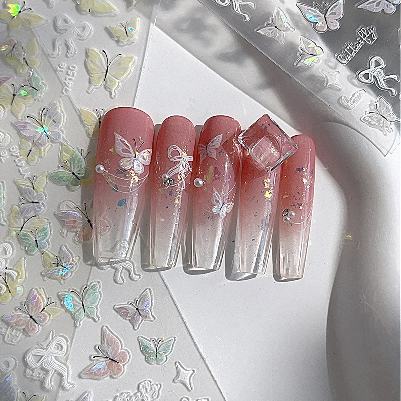 Наклейка для ногтей HNKMP бабочка