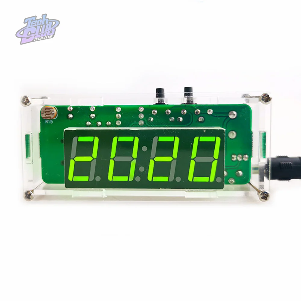 

Набор электронных часов 51, одночиповый микрокомпьютер, телефон-контроллер температуры, дата, электронные часы, инструмент «сделай сам» для учащихся