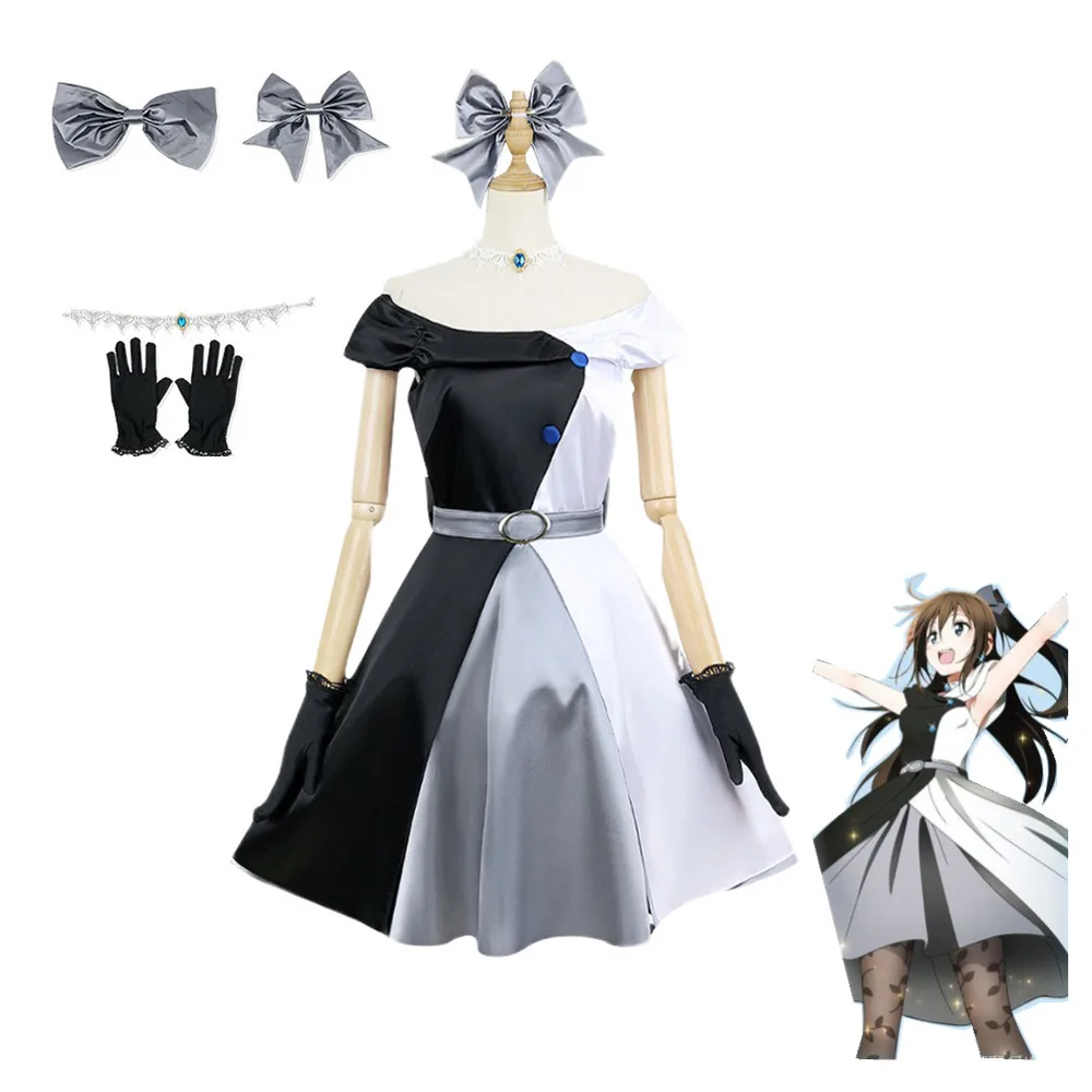 

Anime LoveLive! Osaka Shizuku Cosplay Costume Aldult Woman Prom Dress Headdress Gloves Socks Halloween Suit