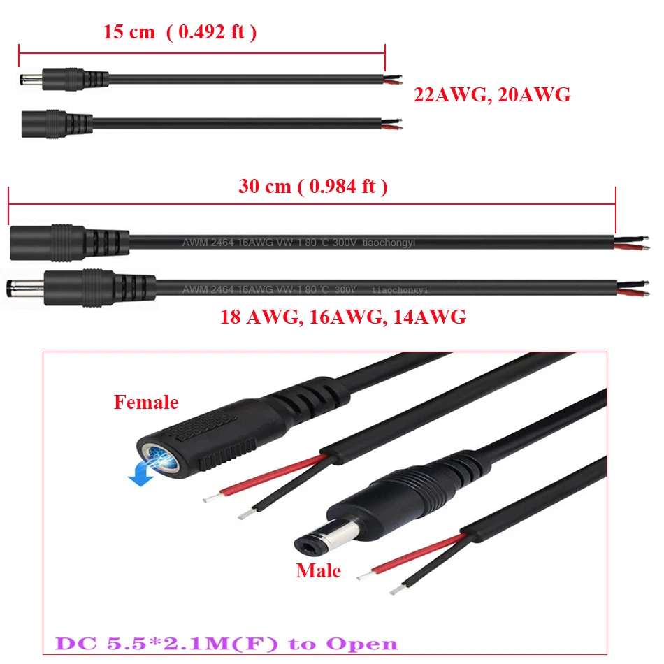 Штепсельная Вилка для светодиодной ленты провод с вилкой типа папа разъем
