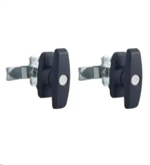 

Т-образная ручка с защелкой/замком, с черным покрытием, подходит для шкафов, гаражных коробок, ящиков, шкафов для файлов, шкафов