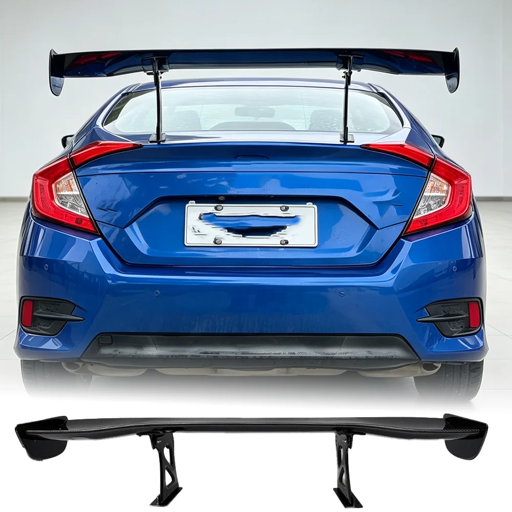 Фото Для Honda Civic 10-го и 11-го поколений 2016-2024 годов выпуска, универсальный задний спойлер VOLtex из оригинального карбона, детали для модификации. №1