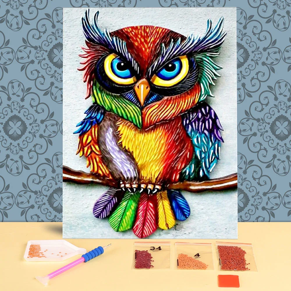 

Набор для алмазной живописи «Сова»