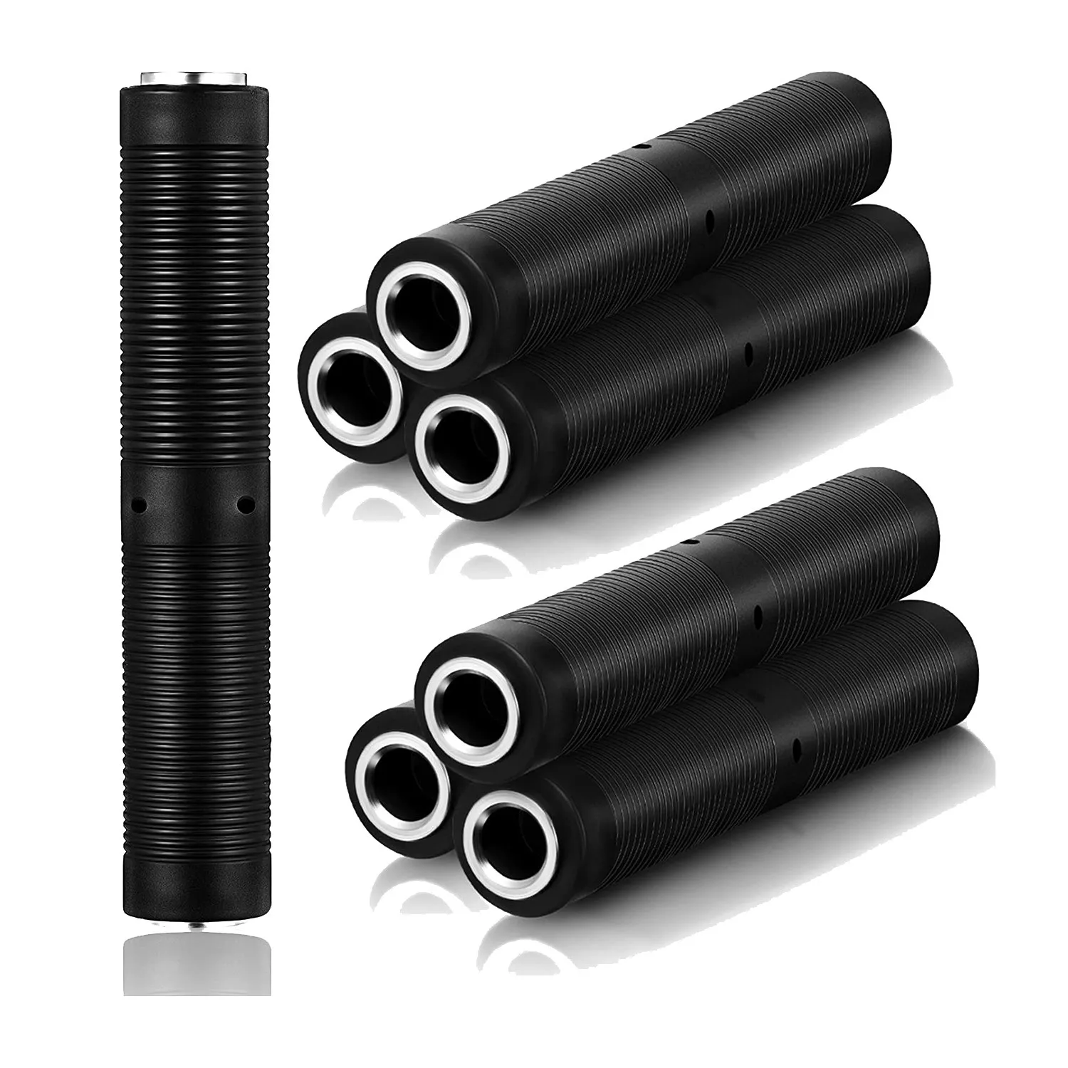 

6 Pack 1/4 Inch Female to Female Coupler 6.35 mm / Audio Connector, Stereo and Mono Adapter Joiner