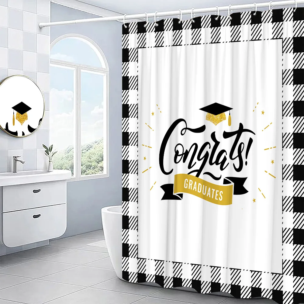 Штора для душа с художественным принтом сезон выпускного беруц бакалавра