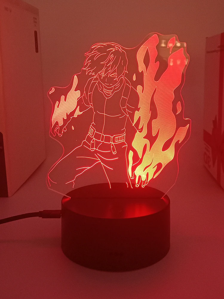 

My Hero Academia boku no Todoroki Shoto моя геройская академия тодороки шото аниме для дома украшения ночник аниме фигурки декор комнаты светодиодная лампа ...