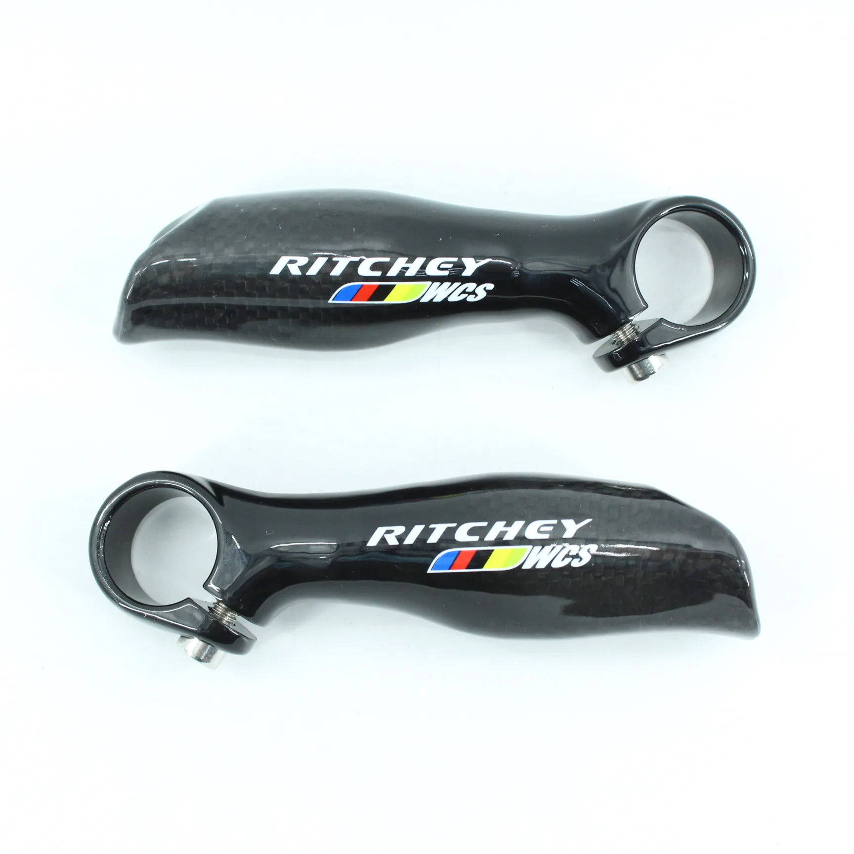 

New Ergonomics design Mountain bike full carbon fibre bar ends Small Auxiliary Handlebar carbon bicycle bar ends Free shipping