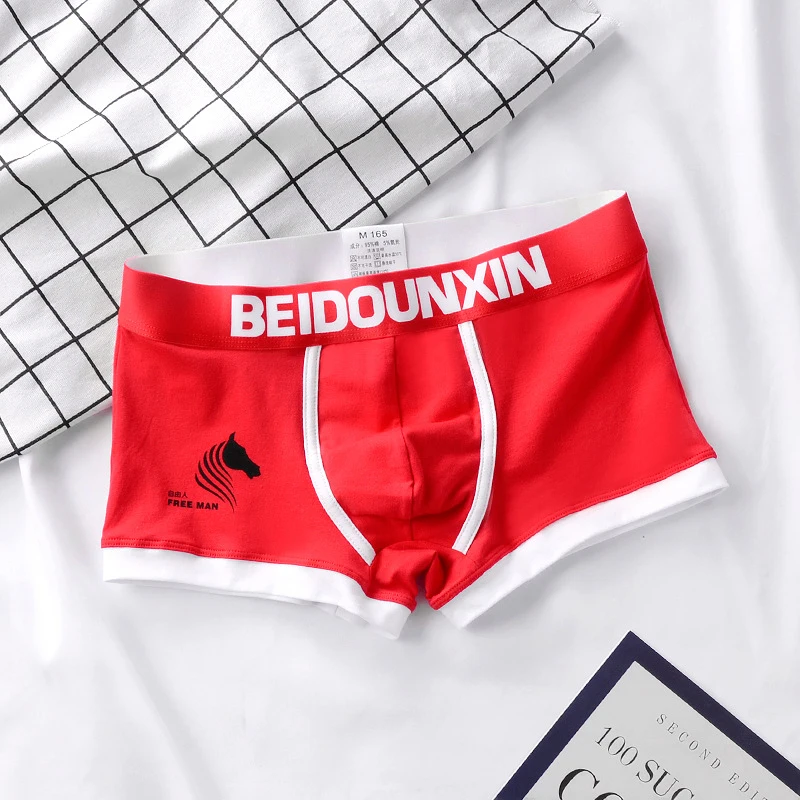 Boxers Men Set Men's Panties Soft Men Underpants Set Breathable Cozy Men's Shorts Cotton Underwear Men Loose Elastic Boxer