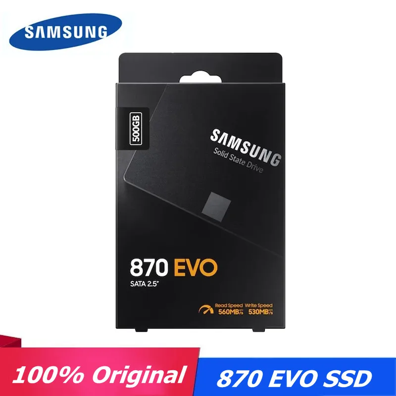 

SAMSUNG 870 EVO SSD 250 ГБ 500 Гб ТБ Внутренний твердотельный диск HDD жесткий диск SATA3 2,5 дюйма TLC для компьютера оригинальный