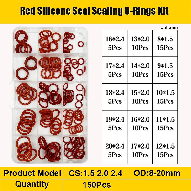 

Комплект уплотнительных колец FKM CS 1~3.1mm