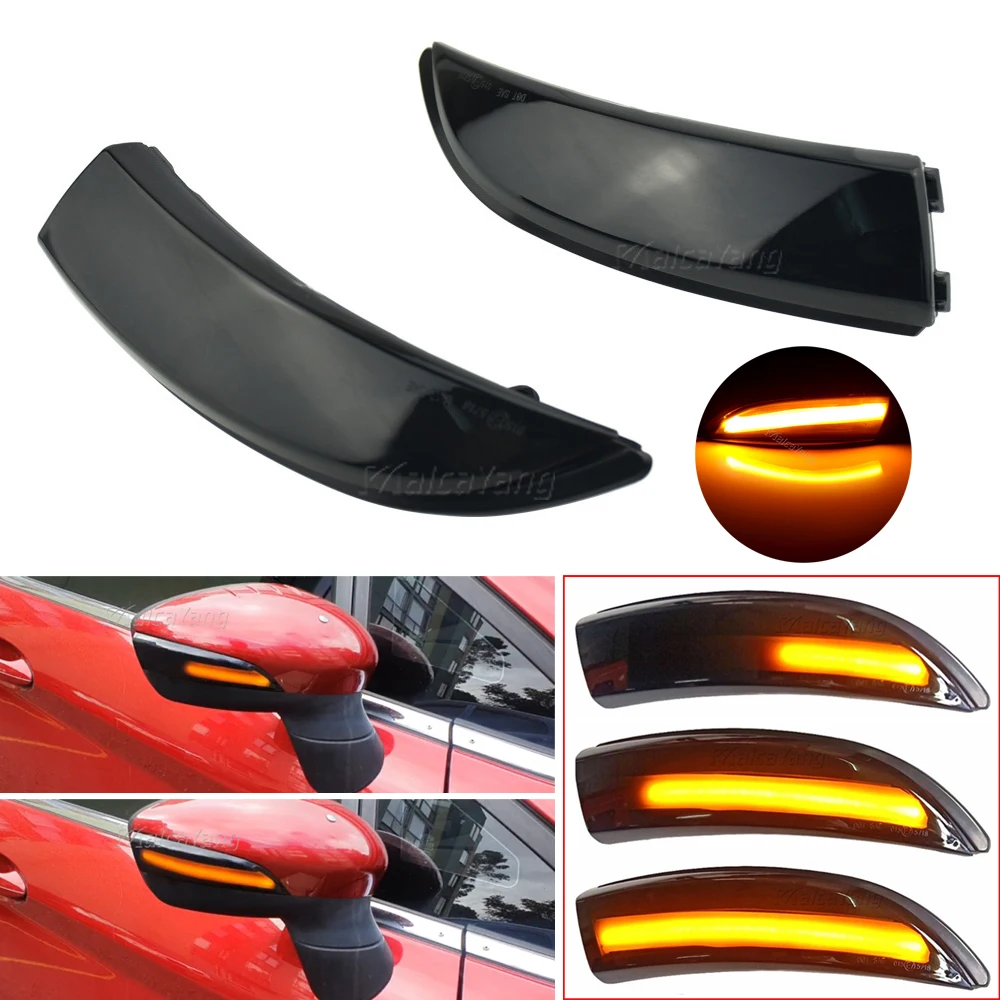 

For Ford Fiesta Mk7 2008-2017 for Fiesta MK8 Dynamic Turn Signal Light LED Side Rearview Mirror Sequential Indicator